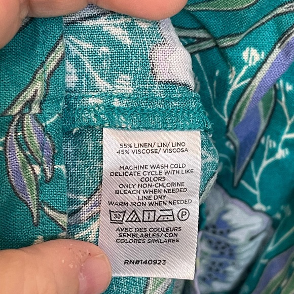 Loft Floral Linen Top - Picture 6 of 7